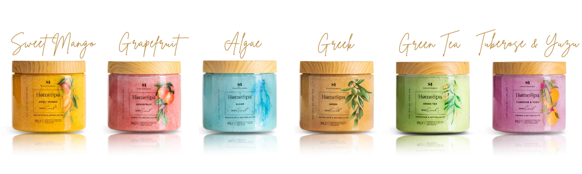 Home spa tuberose yuzu Kuolleenmeren-kuorintasuola