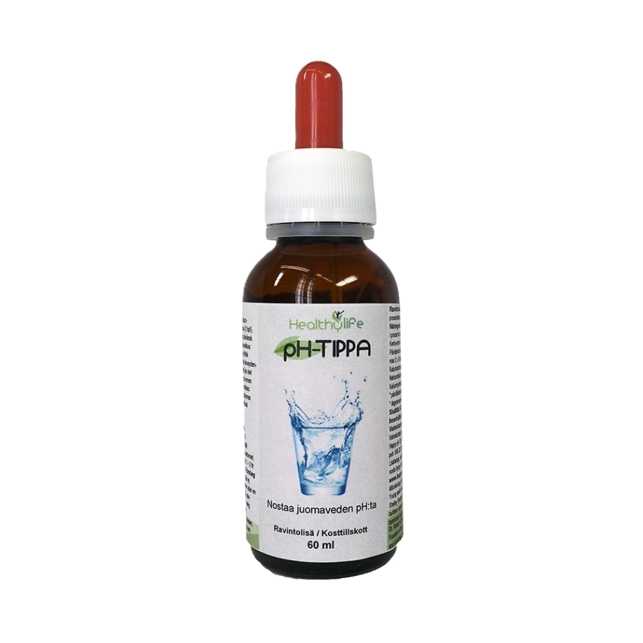 Ph-tipat 60 ml nostaa juomaveden Ph:ta ravintolisä healthy life