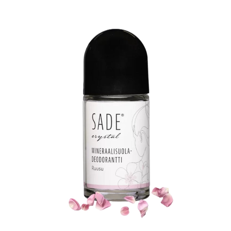 Sade kristallisuoladeodorantti Ruusu 100% puhdas