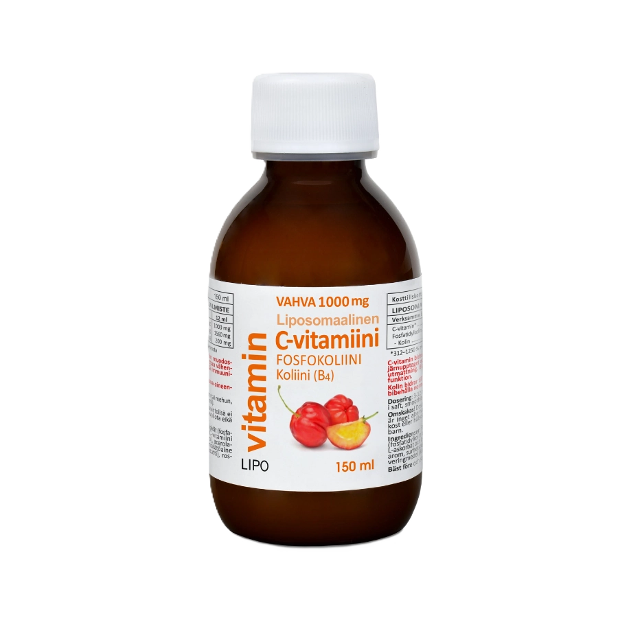 Vahva C-vitamiini 1000mg liposomaalinenkoliini B4 150ml
